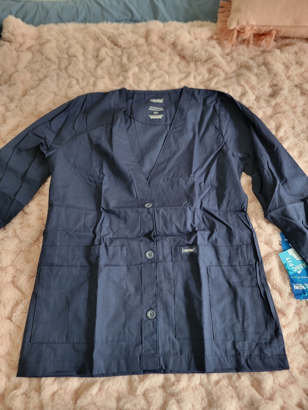 Landau Essentials Womens Cardigan Scrub
